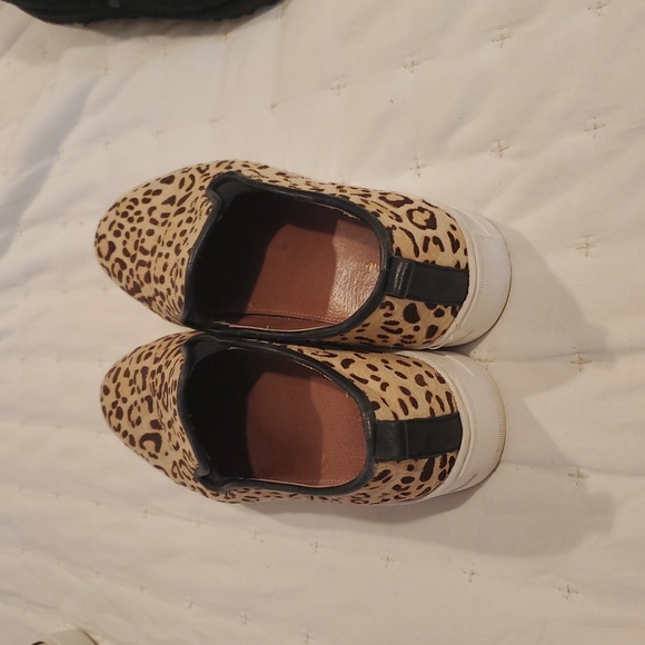 Leopard Print Halogen Habaylee Calf Hair Platform Slip On Sneaker 8 1/2 - Picture 2 of 7